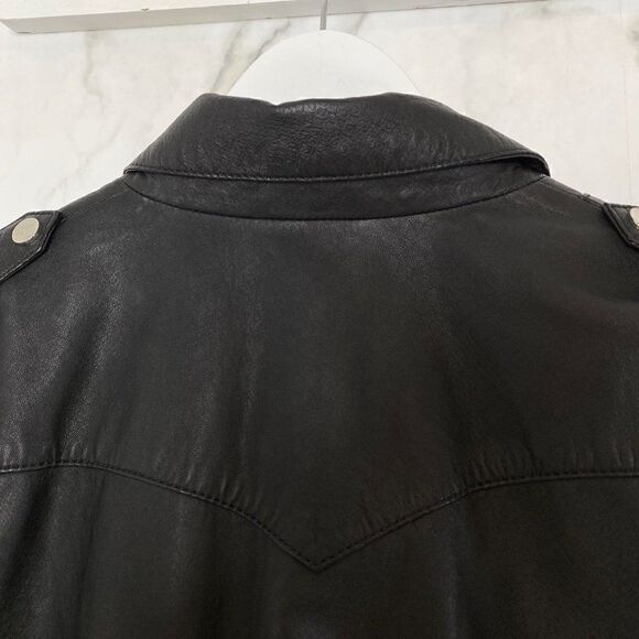 NEW The Kooples Lightweight Leather Moto Jacket - Picture 6 of 8
